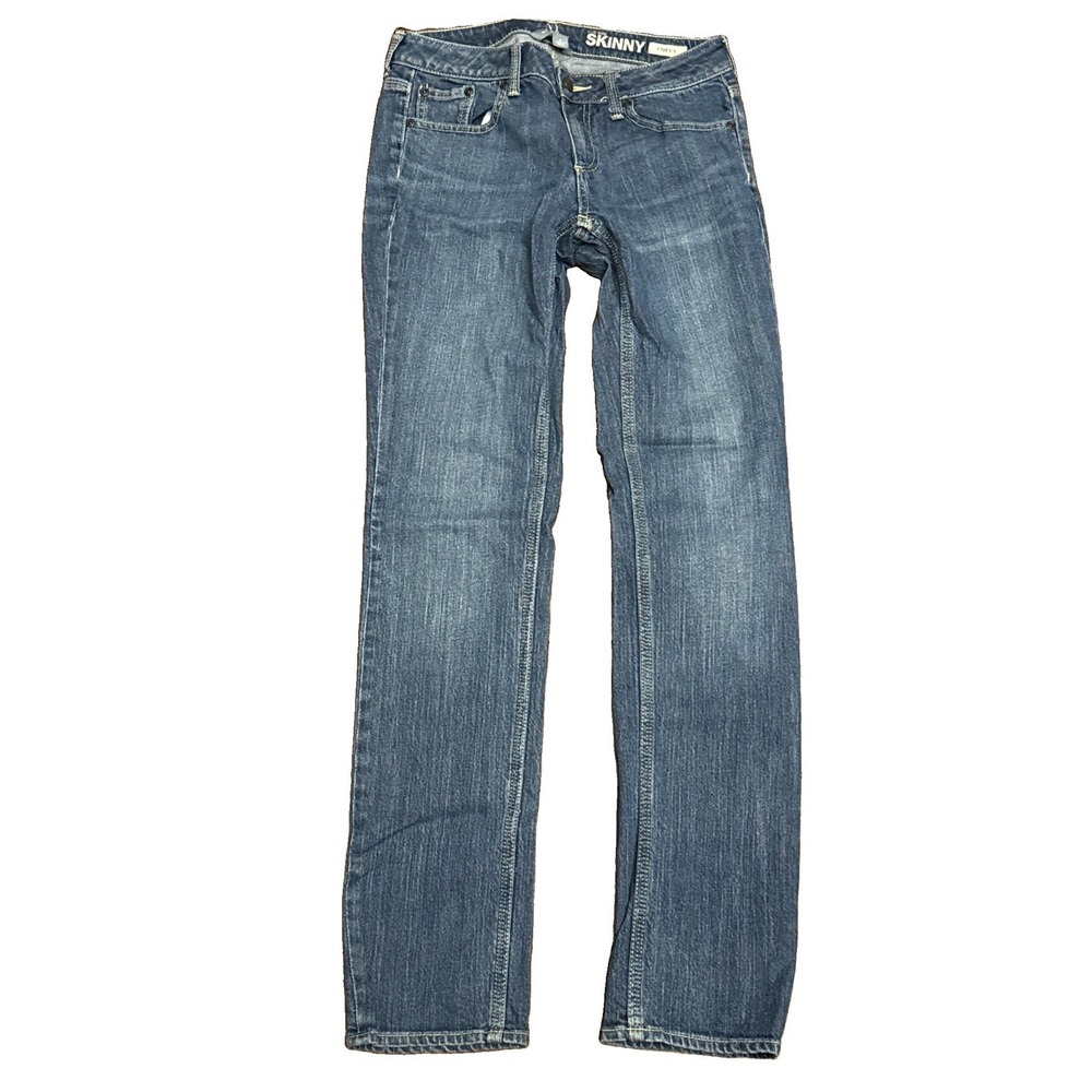 NY&C New York & Company Curvy Low Rise Skinny Jeans Women's 6 Medium Wash